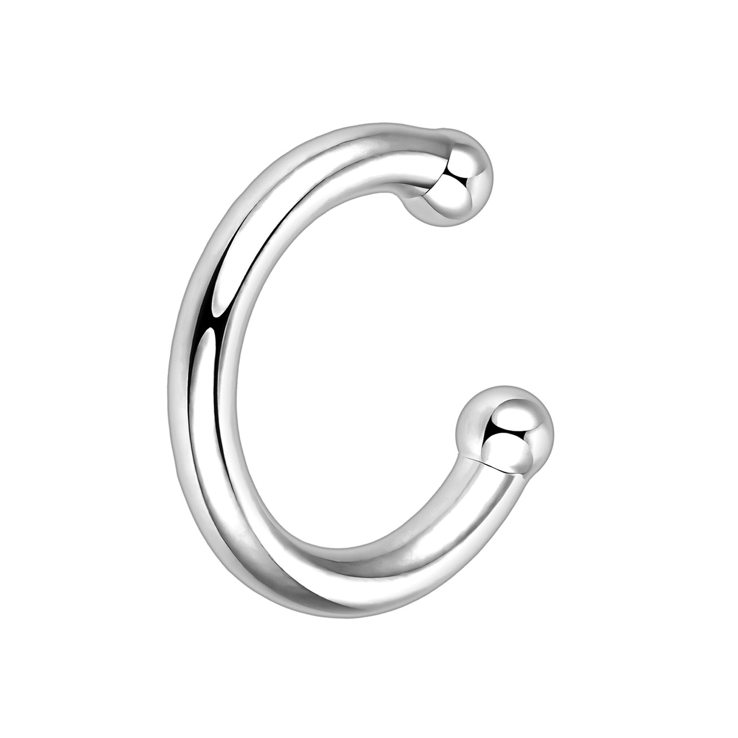 Platinum Plated Ear Cuff in Classic Style