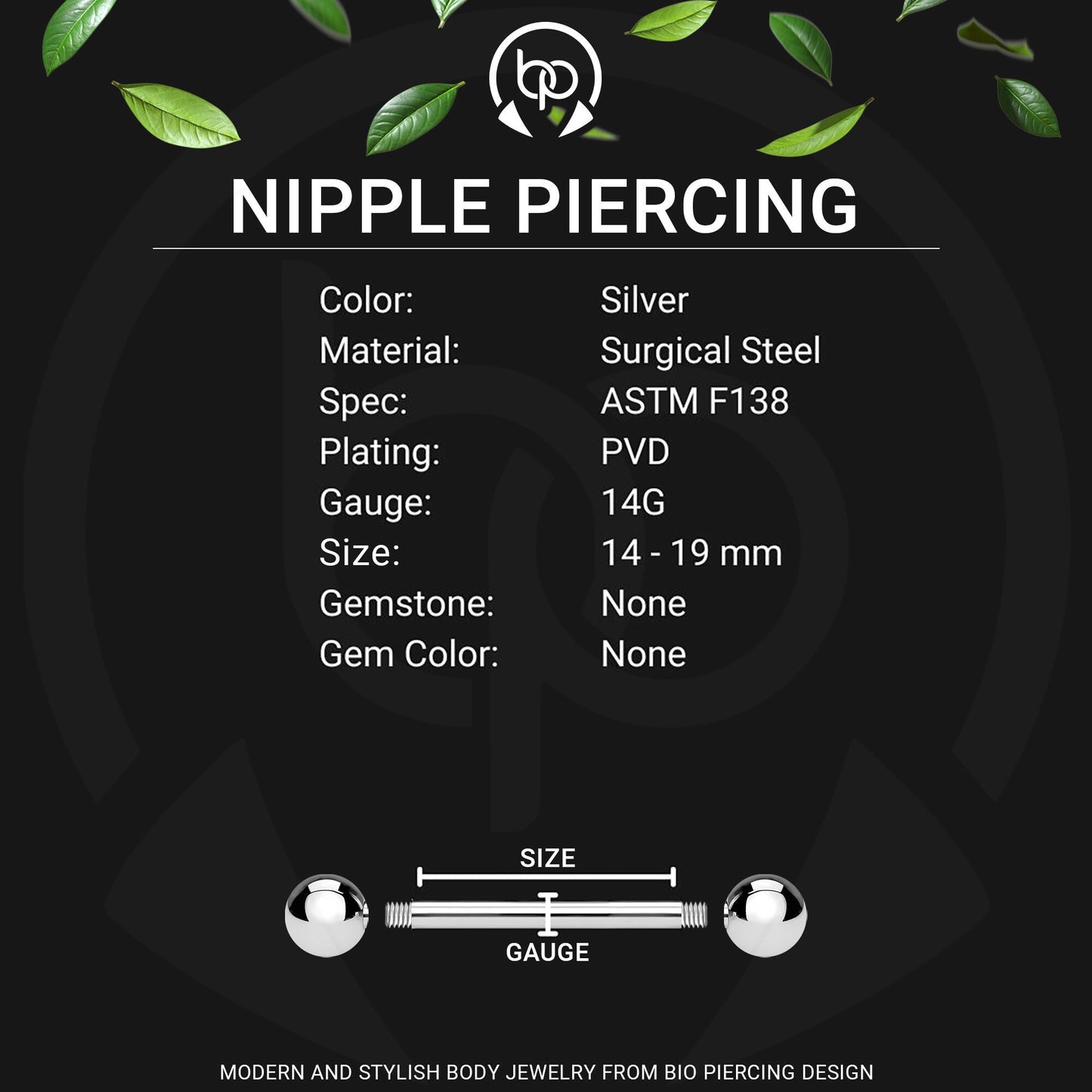 Surgical Steel Nipple Jewelry with Bite Me Hearts