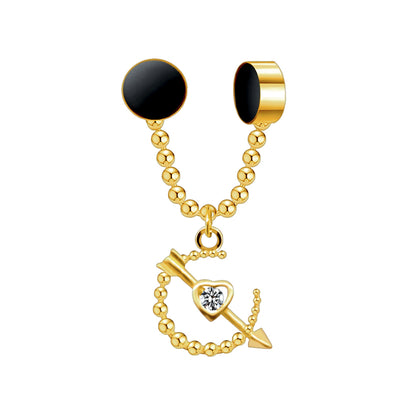 Gold Plated Septum Clip with Arrow Dangle